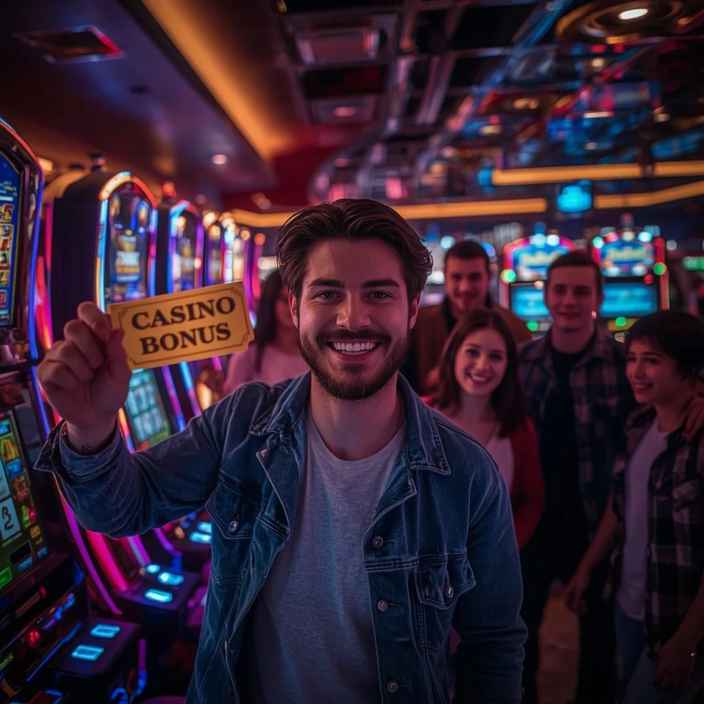 una persona con un bonus del casinò ALLWINS CASINO