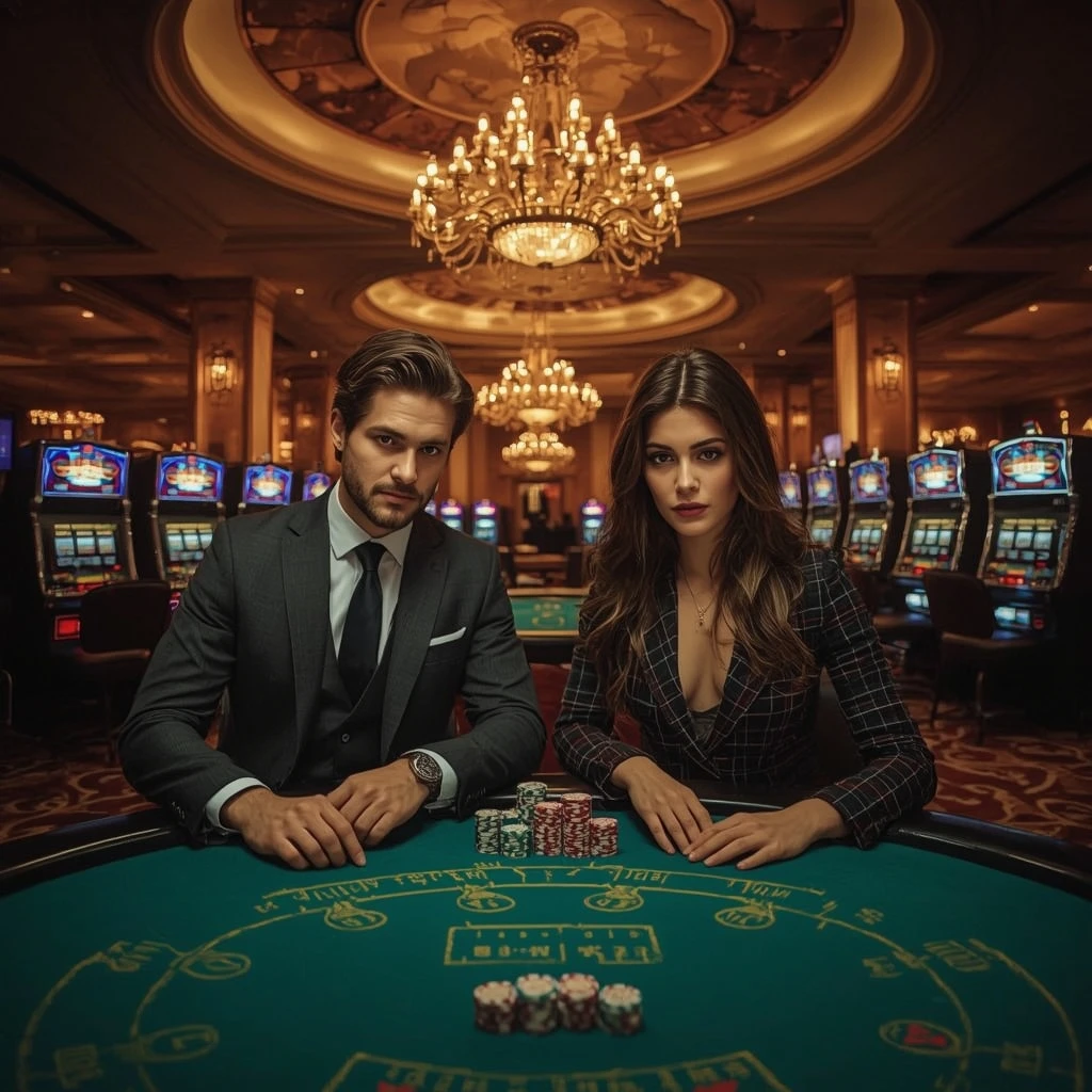 Due giocatori di poker in ALLWINS CASINO